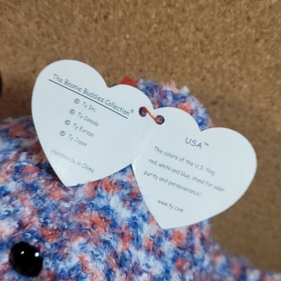 Large TY 2002 USA Bear Beanie Baby Buddies Collection - Picture 4 of 8